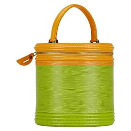 Louis Vuitton-Louis Vuitton Cannes Leather Handbag -Yellow