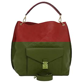 Louis Vuitton-Louis Vuitton Monogram Empreinte Metis Hand Bag 2Way Orian-Golden,Metallic