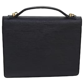 Louis Vuitton-Louis Vuitton Epi Monceau 28 Hand Bag Black-Black