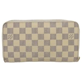 Louis Vuitton-Louis Vuitton Damier Azur Zippy Organizer Long Wallet-White