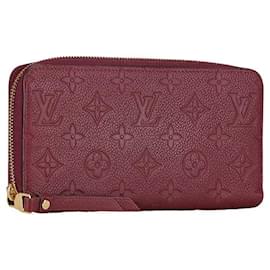 Louis Vuitton-Louis Vuitton Empreinte Zippy Wallet Long Purple Leather-Purple