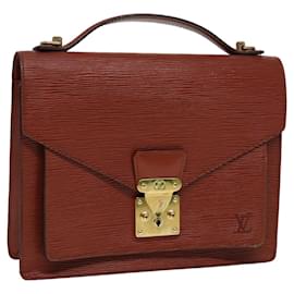 Louis Vuitton-Louis Vuitton Epi Monceau 28 Hand Bag Brown-Brown