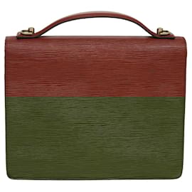 Louis Vuitton-Louis Vuitton Epi Monceau 28 Hand Bag Brown-Brown