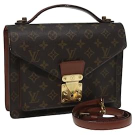 Louis Vuitton-Louis Vuitton Monogram Monceau 26 Shoulder Bag-Brown