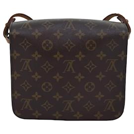 Louis Vuitton-Louis Vuitton Monogram Cartouchiere Mm Shoulder Bag-Brown