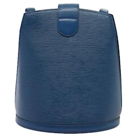 Louis Vuitton-Louis Vuitton Epi Cluny Shoulder Bag Blue-Blue