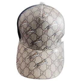 Gucci Leather Beanie Black Light Brown Black Light brown