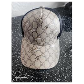 Gucci-Chapéus Gorros-Preto,Castanho claro