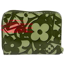 Louis Vuitton-LOUIS VUITTON Vernis Suite Zippy Coin Purse Pomme D'amour M90131 LV Auth ar12460-Red