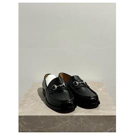 Gucci-GUCCI  Flats T.EU 42.5 Leather-Black