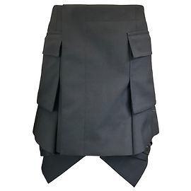Sacai Black Cargo Mini Skirt Black
