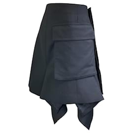 Sacai-Sacai Black Cargo Mini Skirt-Black
