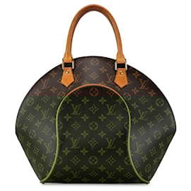 Louis Vuitton-Brown Louis Vuitton Monogram Ellipse MM Handbag-Brown