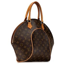 Louis Vuitton-Brown Louis Vuitton Monogram Ellipse MM Handbag-Brown