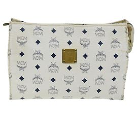 Mcm Visetos Clutch Tasche Weiß