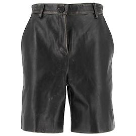 Golden Goose shorts T.IT 40 Leather Black