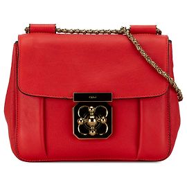 Chloé Rosso Piccolo Pelle Elsie Crossbody Rosso
