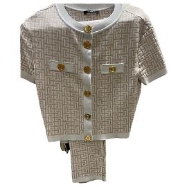 Balmain Traje pantalón Beige