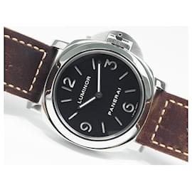 Panerai-PANERAI Luminor Base 44 MM hand-wound PAM00112 Mens-Silvery