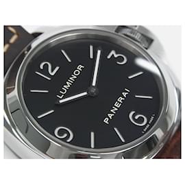 Panerai-PANERAI Luminor Base 44 MM hand-wound PAM00112 Mens-Silvery