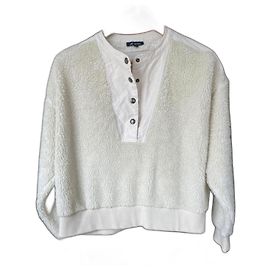 Soeur Faux-Fur Sweatshirt Größe 42 Aus weiß
