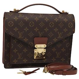 Louis Vuitton-LOUIS VUITTON Monogram Monceau 28 Hand Bag 2way M51185 LV Auth 86213-Monogram