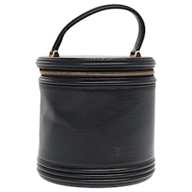 Louis Vuitton-LOUIS VUITTON Epi Cannes Hand Bag Black M48032 LV Auth 87003-Black