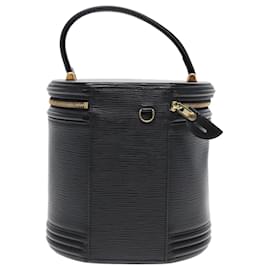 Louis Vuitton-LOUIS VUITTON Epi Cannes Hand Bag Black M48032 LV Auth 87003-Black