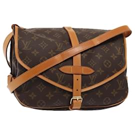 Louis Vuitton-LOUIS VUITTON Monogram Saumur 30 Shoulder Bag M42256 LV Auth 85925A-Monogram