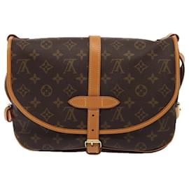 Louis Vuitton-LOUIS VUITTON Monogram Saumur 30 Shoulder Bag M42256 LV Auth 85925A-Monogram