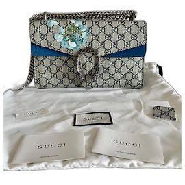 Bolsa Gucci Dionysus flores Azul