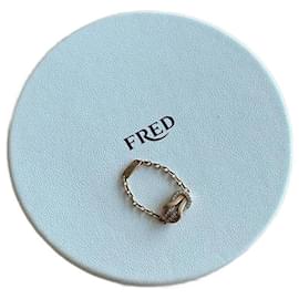 Fred-Infinite Chance Chain Ring FRED in 18K rose gold and diamonds-Pink,Golden