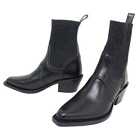 Chloé NOVE BOTAS CHLOE NELLIE 042241 39.5 EM COURO PRETO Preto
