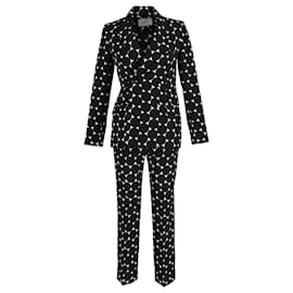 Erdem-Erdem Freesia Double-Breasted Crepe Jacket and Pansy Trousers in Black Polyester-Other