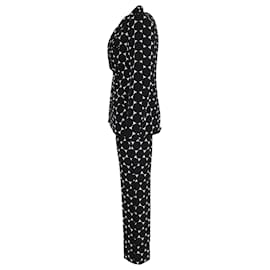 Erdem-Erdem Freesia Double-Breasted Crepe Jacket and Pansy Trousers in Black Polyester-Other