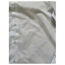 Louis Vuitton-Shirts-White,Blue