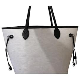 Louis Vuitton-Bolsa Neverfull Louis Vuitton em couro Epi-Branco