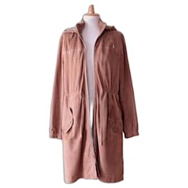 Massimo Dutti Wildleder-Parka Kamel