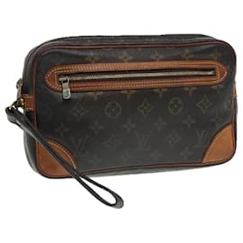 Louis Vuitton-LOUIS VUITTON Monogram Marly Dragonne GM Clutch Bag M51825 LV Auth 86366-Monogram