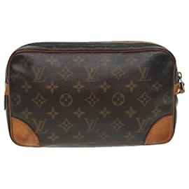 Louis Vuitton-LOUIS VUITTON Monogram Marly Dragonne GM Clutch Bag M51825 LV Auth 86366-Monogram
