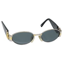 Gafas de sol Gianni Versace metal negro Auth ar12440 Negro