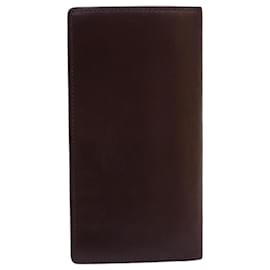 Louis Vuitton-LOUIS VUITTON Brazza Portefeuille Long Wallet Leather Brown M85092 Auth ar12453-Brown
