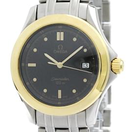 Omega-Omega Seamaster 18K Gold Steel Quartz Men's Watch-Other