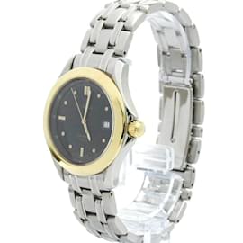 Omega-Omega Seamaster 18K Gold Steel Quartz Men's Watch-Other