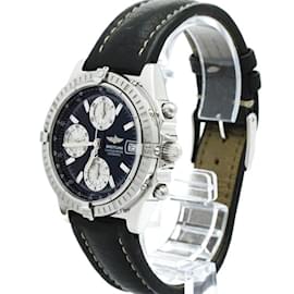 Breitling-Breitling Chronomat Steel Leather Automatic Men's Watch A13352-Other