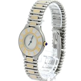 Cartier-Cartier Must 21 Gold Plated Stainless Steel Quartz Unisex Watch-Other