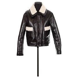 Claudie Pierlot Veste en cuir Noir
