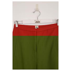Khaite-Red straight pants-Red