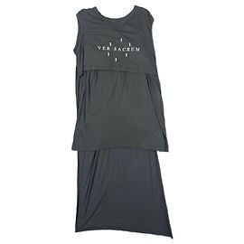 Vestido Ver Sacrum de Ann Demeulemeester a principios de los 2000. Negro