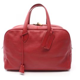 Hermès Bolsa Tote de Couro Hermes Victoria 38 Vermelho